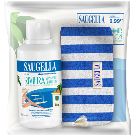 Saugella Detergente Intimo+Pochette Con Omaggi Riviera Bundle