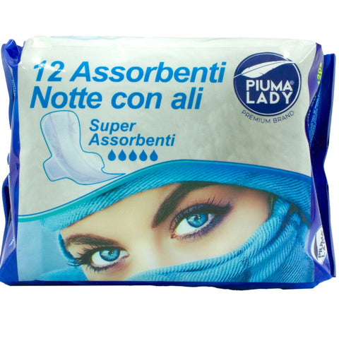 Piuma Lady Assorbenti Notte Con Ali 12 Pezzi