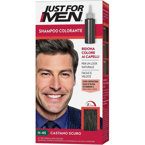 Just For Men Shampoo Colorante H-45- Castano Scuro