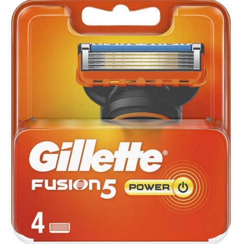 Gillette Ricambio Rasoio Fusion 5 Power 4 Pezzi