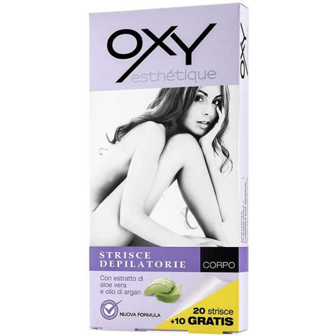 Oxy Esthétique Strisce Depilatorie Corpo 15 Strisce Doppie