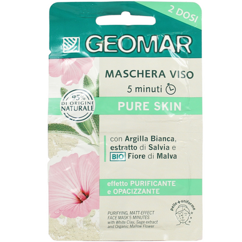 Geomar Maschera Viso Pure Skin 2x7,5 ml