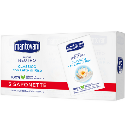 Mantovani Saponetta Neutra Classico 3 Pezzi