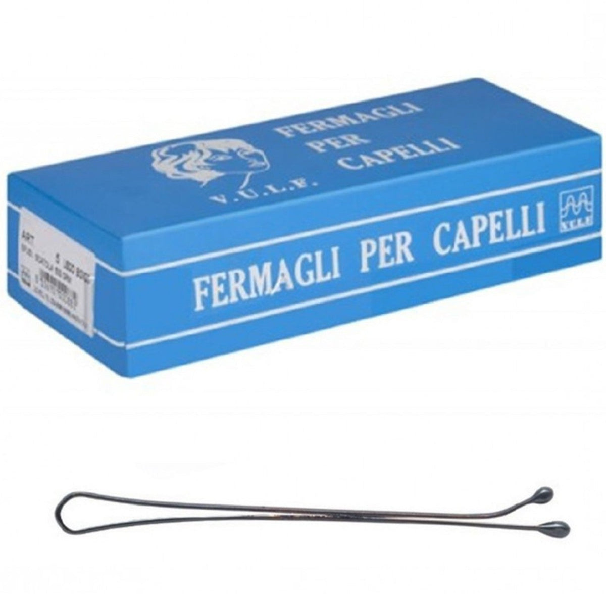 8006901000875 - Accessori - corpoecapelli - V.u.l.f Fermagli Per Capelli  n.27 Liscio Nero 500gr