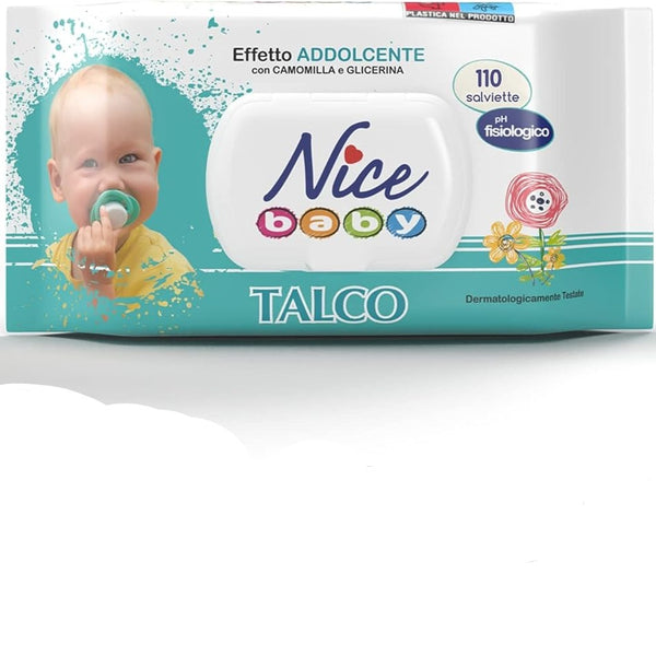 Nice Salviette Detergenti Talco
