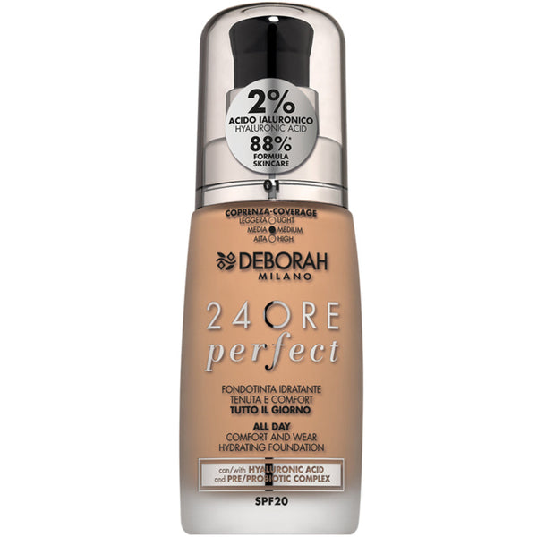 Deborah Milano Fondotinta Idratante 24Ore Perfect Acido Ialuronico 30 ml
