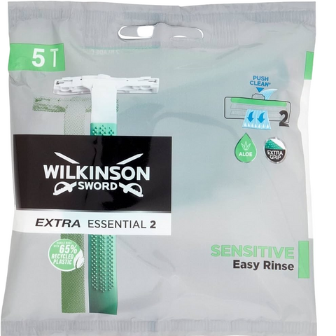 Wilkinson Rasoi 2 Lame Extra Essential 2 Sensitive 5 Pezzi