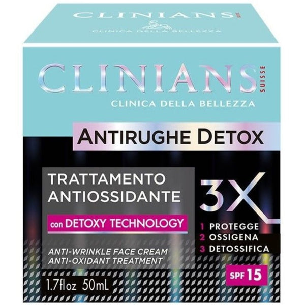 Clinians Crema Viso Antirughe Purificante DetoxTech 50 ml