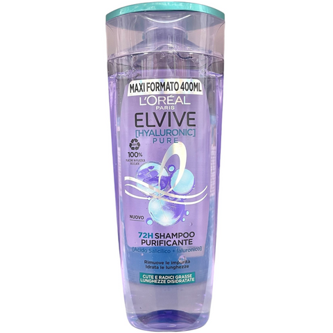 Elvive Shampoo Purificante Hyaluronic Pure 400 ml