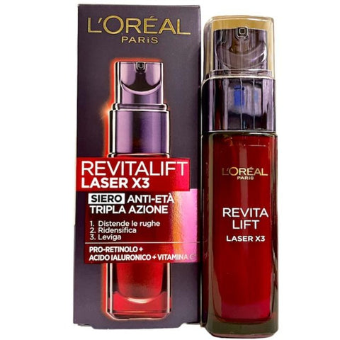 L'Oréal Paris Siero Viso Anti Età Laser X3 Revitalift 30 ml