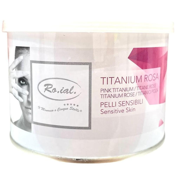 Depilatory Wax Liposoluble Pot Pink Titanium Ro.ial. 400ml