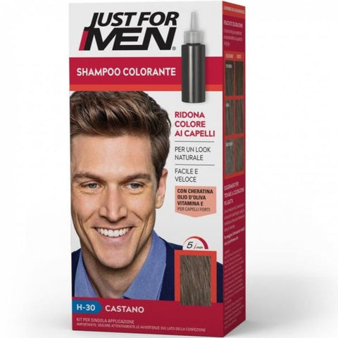 Just For Men Shampoo Colorante H-30- Castano