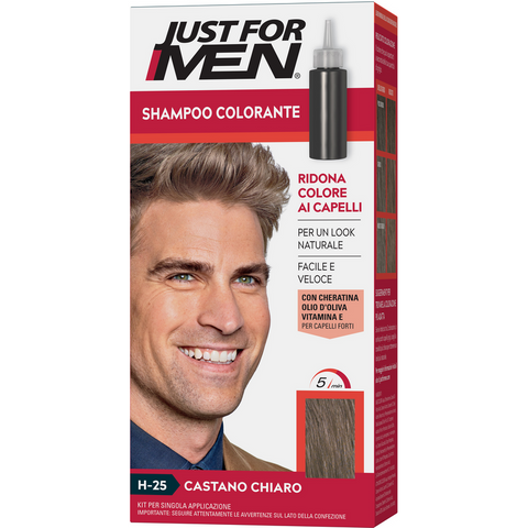 Just For Men Shampoo Colorante H-25- Castano Chiaro