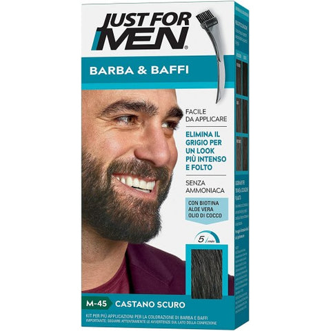 Just For Men Colorazione Barba E Baffi M-45- Castano Scuro