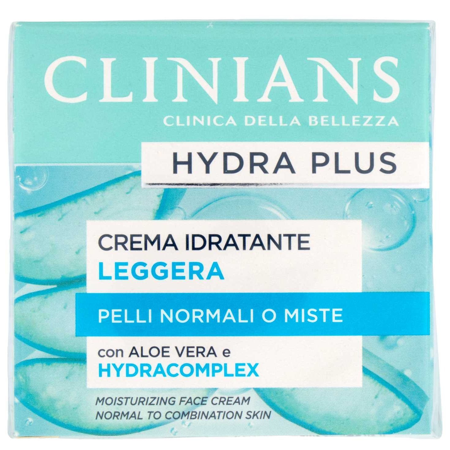 Clinians Crema Viso Idratante Leggera Pelli Normali O Miste 50 ml