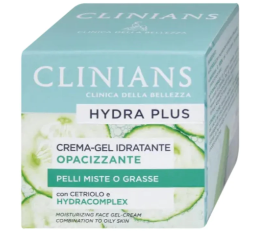 Clinians Crema Gel Viso Idratante Opacizzante Pelle Grassa O Mista 50 ml