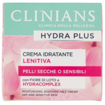 Clinians Crema Viso Idratante Lenitiva Pelli Secche O Sensibili 50 ml