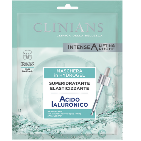 Clinians Maschera Viso Hydrogel Acido Ialuronico Idratante