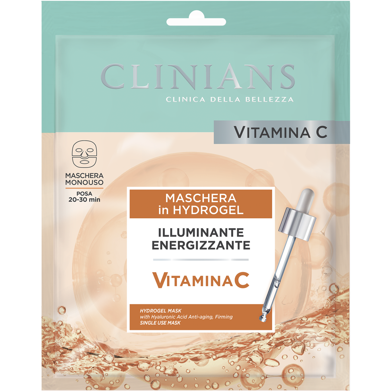 Clinians Maschera Viso Hydrogel Vitamina C Illuminante