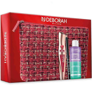 Deborah Milano Pochette+Mascara 24Ore Instant Maxi Volume Melograno+Matita Occhi 24Ore+Struccante Bifasico