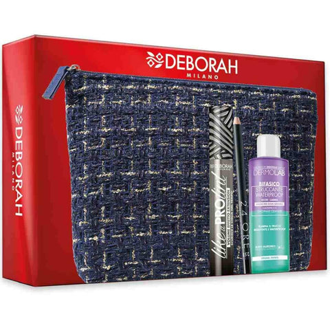 Deborah Milano Pochette+Mascara Like A Pro Tint+Matita Occhi 24Ore+Struccante Bifasico