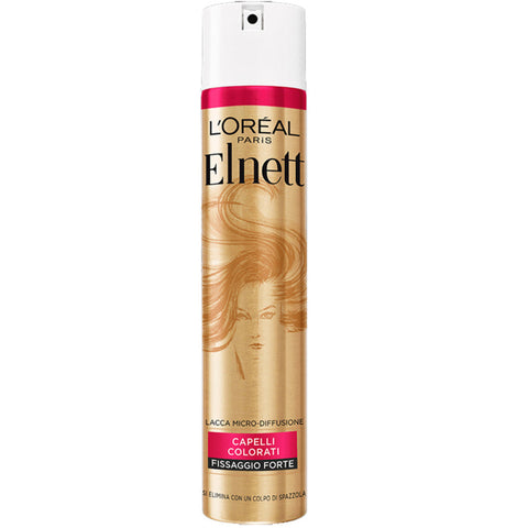 L'Orèal Paris Lacca Micro Diffusione Capelli Colorati Fissaggio Forte Elnett 300 ml