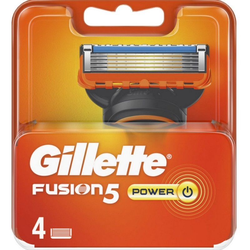 Gillette Ricambio Rasoio Fusion 5 Power 4 Pezzi