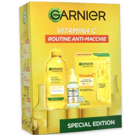 Garnier Vitamina C Cofanetto Siero+Acqua Micellare+Maschera