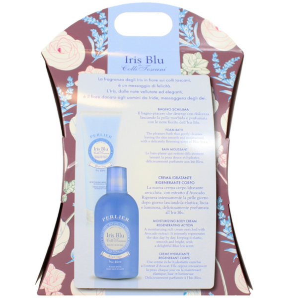 Perlier Iris Blu Cofanetto Bagnoschiuma+Crema Corpo