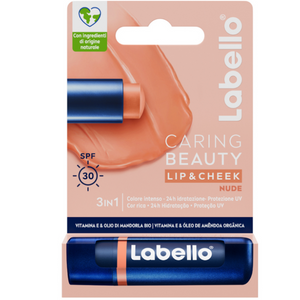 Labello Balsamo Labbra E Guance Caring Beauty Nude 4,8 g