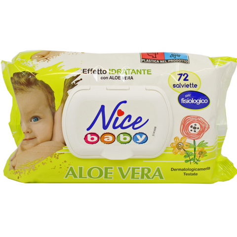 Nice Salviette Detergenti Aloe Vera 72 Pezzi