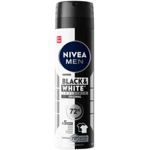 Nivea Men Deodorante Spray Black & White Invisible Original 150 ml