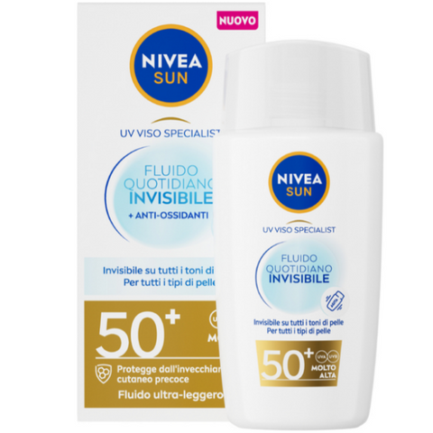 Nivea Fluido Solare Viso Quotidiano Invisibile 50+ 40 ml