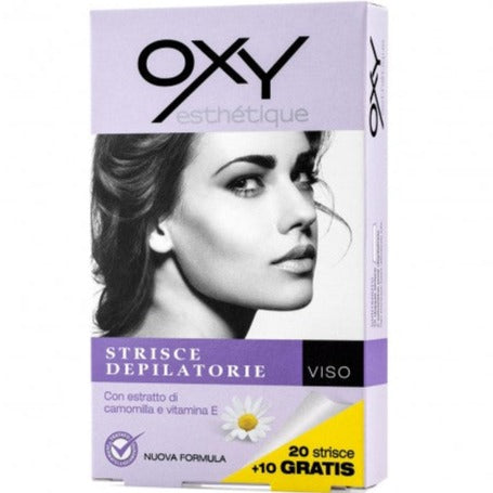 Oxy Esthétique Strisce Depilatorie Viso 15 Strisce Doppie