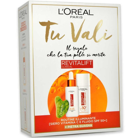 L'Oréal Paris Cofanetto Revitalift Clinical Siero+Crema Viso+Pietra Guasha