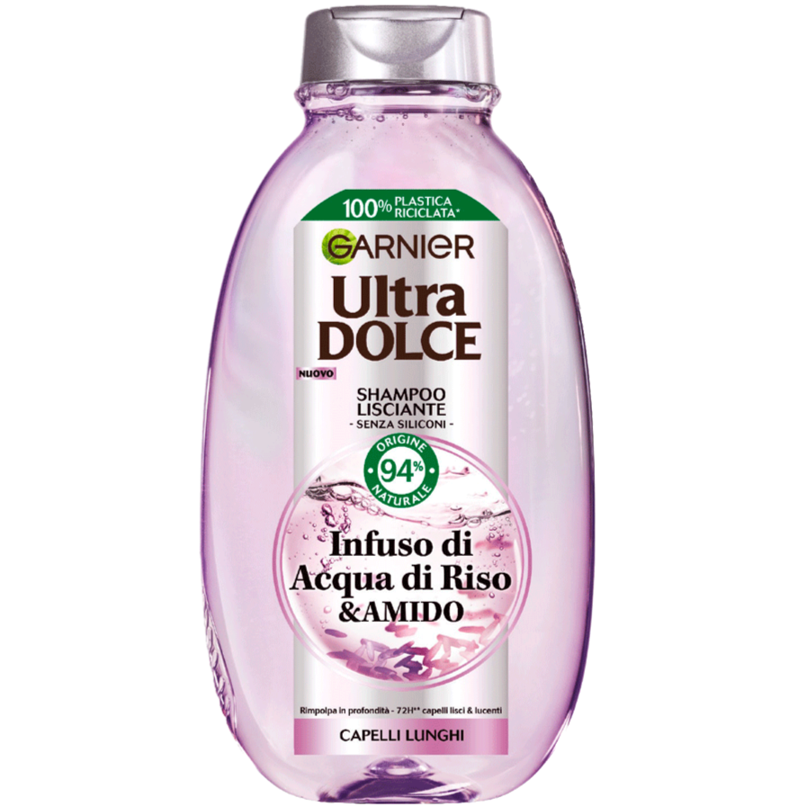 Garnier Ultra Dolce Shampoo Acqua Di Riso E Amido 400 ml