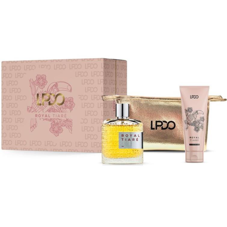 LPDO Royal Tiarè Cofanetto EDPI 100 ml+Bagnodoccia 100 ml+Pochette