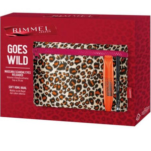 Rimmel Goes Wild Pochette+Mascara Scandal'Eyes Reloaded+Matita Occhi Soft Kohl Kajal