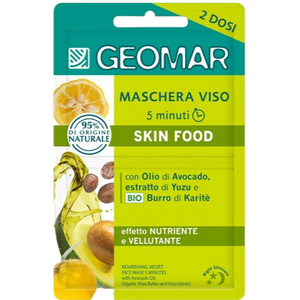 Geomar Maschera Viso Skin Food Nutriente 2x7,5 ml