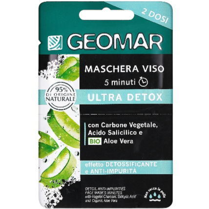 Geomar Maschera Viso Ultra Detox 2x7,5 ml