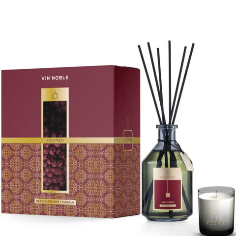 Roomoi Vin Noble Cofanetto Diffusore Ambiente+Candela