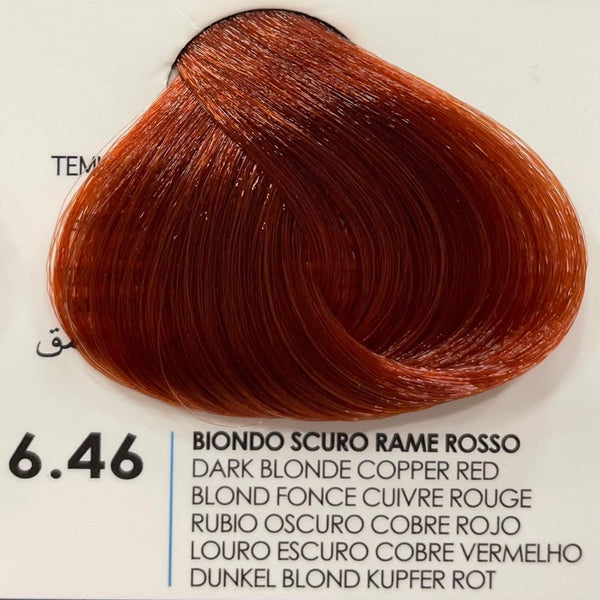 Fanola Creme Farbe 6.46-Dunkelkupferblond Rot