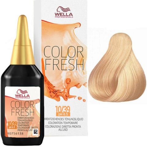 Wella Professionals Color Fresh 10/39- Cendrè Golden Platinum Blonde