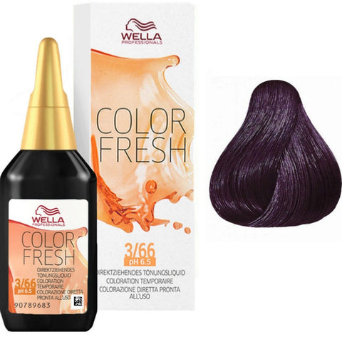 Wella Professionals Color Fresh 3/66- Castano Scuro Violetto Intenso