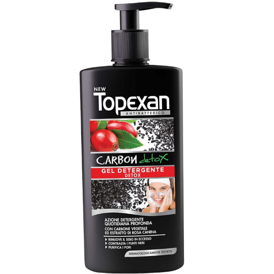 Topexan Gel Detergente Viso Carbone Detox 200 ml