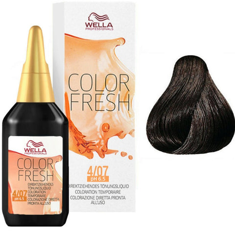 Wella Professionals Color Fresh 4/07- Castano Medio Naturale Sabbia