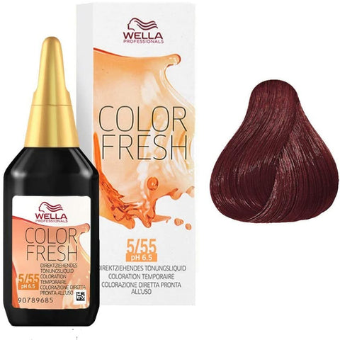 Wella Professionals Color Fresh 5/55- Light Intense Mahogany Brown