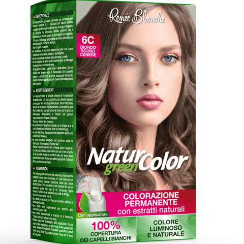 Renée Blanche Natur Green Color 6C- Biondo Scuro Cenere