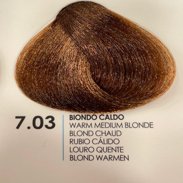 Fanola Cremefarbe 7.03-Warmes Blond