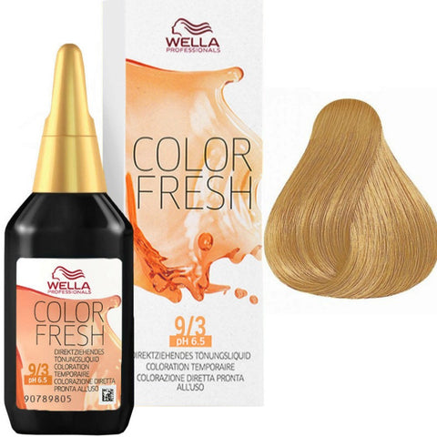 Wella Professionals Color Fresh 9/3- Very Light Golden Blonde